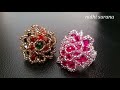 ⚜️ Hippie Flower Ring || Mexican Crystal Ring/ Anillo Tutorial Diy (0436)