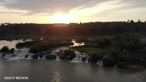 Góc nhìn đẹp Flycam 4k Khu du lịch Thác ba giọt chiều hoàng hôn #short