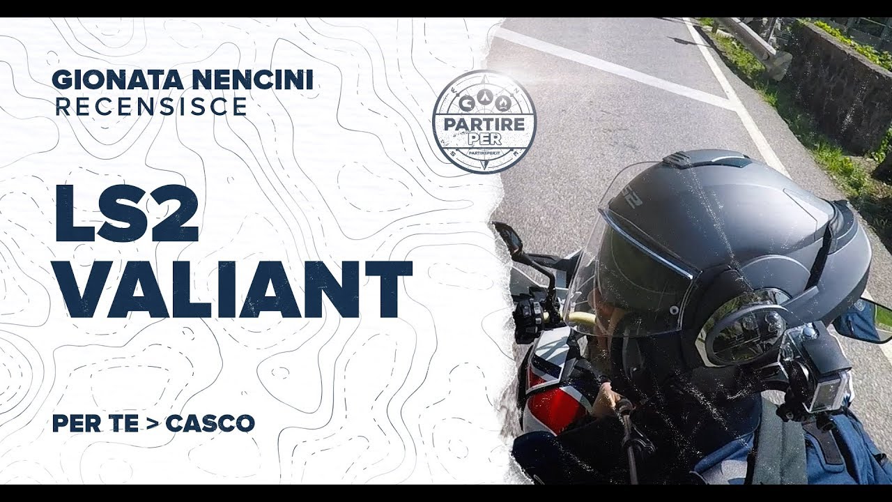 Recensione casco modulare LS2 Valiant con mentoniera a scomparsa - YouTube