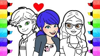 Miraculous Ladybug Coloring Pages | How to Draw and Color Ladybug Coloring Book Marinette Alya