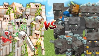IRON GOLEM vs RAVAGER in Minecraft Mob Battle