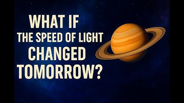 What If the Speed of Light Changed Tomorrow?