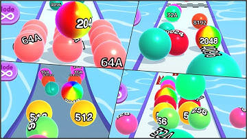 2024 Satisfying Mobile Games New Level’s 232-238… BALL RUN 2048.