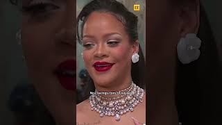 Rihanna has so much love on the brain at the 2023 Met Gala #shorts