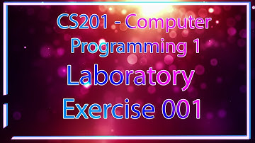 Alvarico, Patrick Dave L. - Laboratory Exercise 001