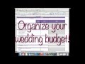How to: Wedding Budget on Excel! | Wedding Planning