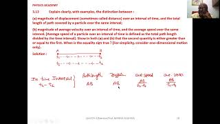 Explain clearly, with examples, the distinction between : (a) magnitude of displacement (sometimes