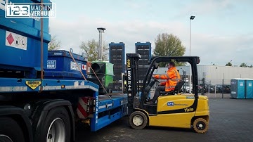 Veilig transport van onze machines – 123 Machineverhuur