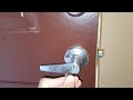 How to Flip Lock on Entry Door. Easy!