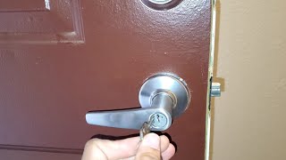 How to Flip Lock on Entry Door. Easy!