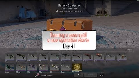 Opening a case until a new CS2 operation starts - Day 41