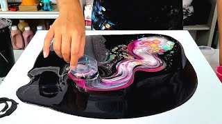 I Tried Something NEW and it Actually WORKED!  Double Open Cup SWIPE  Acrylic Pouring