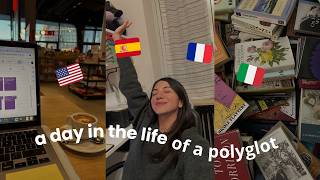 🌍 A DAY IN THE LIFE OF A POLYGLOT: speaking 4 languages as a busy adult