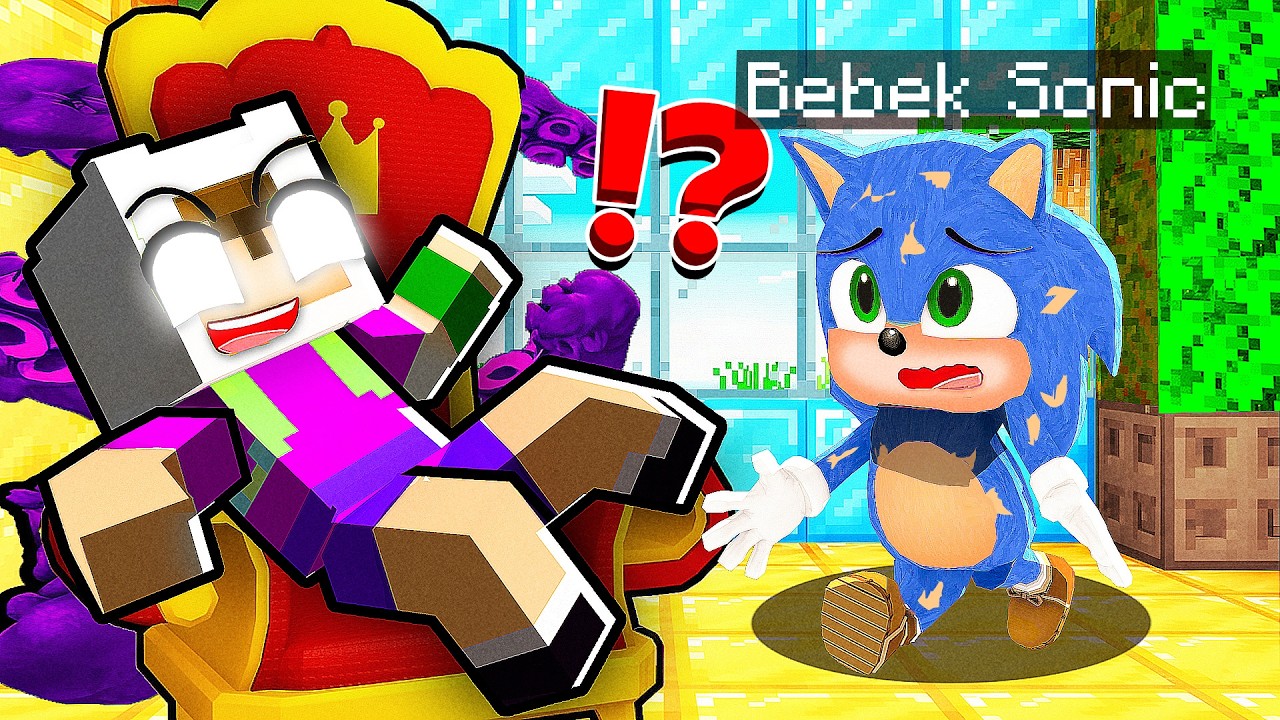 ENES KARANLIK KRAL OLDU VE BEBEK SONİCİ TROLLEDİ 😱 Minecraft