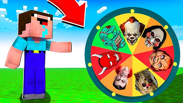 Minecraft - NOOB vs PRO vs HACKER vs GOD : SCARY WHEEL CHALLENGE in Minecraft ! AMV SHORT Animation