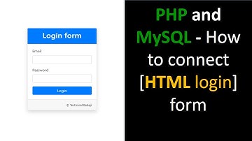 PHP and MySQL   How to connect #HTML #login form to #PHP and #MySQL Part 2