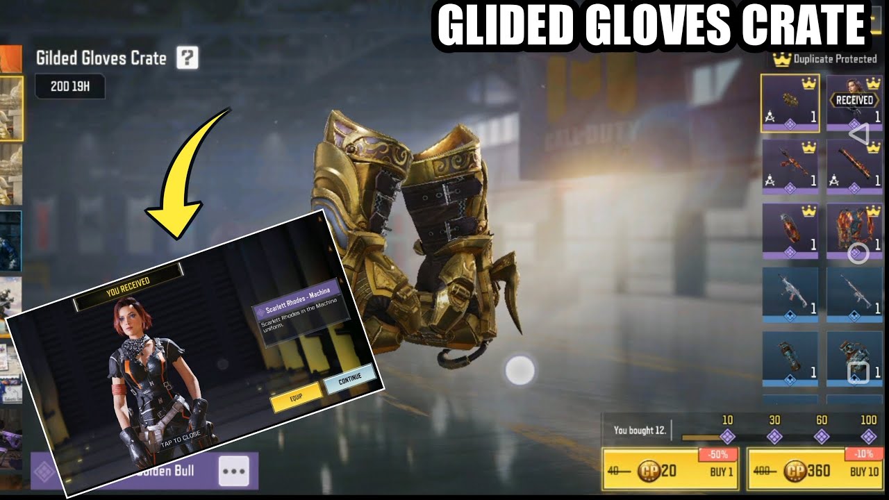 *NEW* Codm Glided Gloves Crate | Scarlett Rhodes Machina - YouTube
