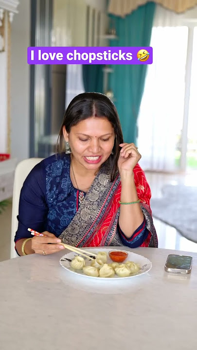 Chopsticks से खाने का secret तरीक़ा 🤣 । @KunalKapur | #shorts | kabitaskitchen