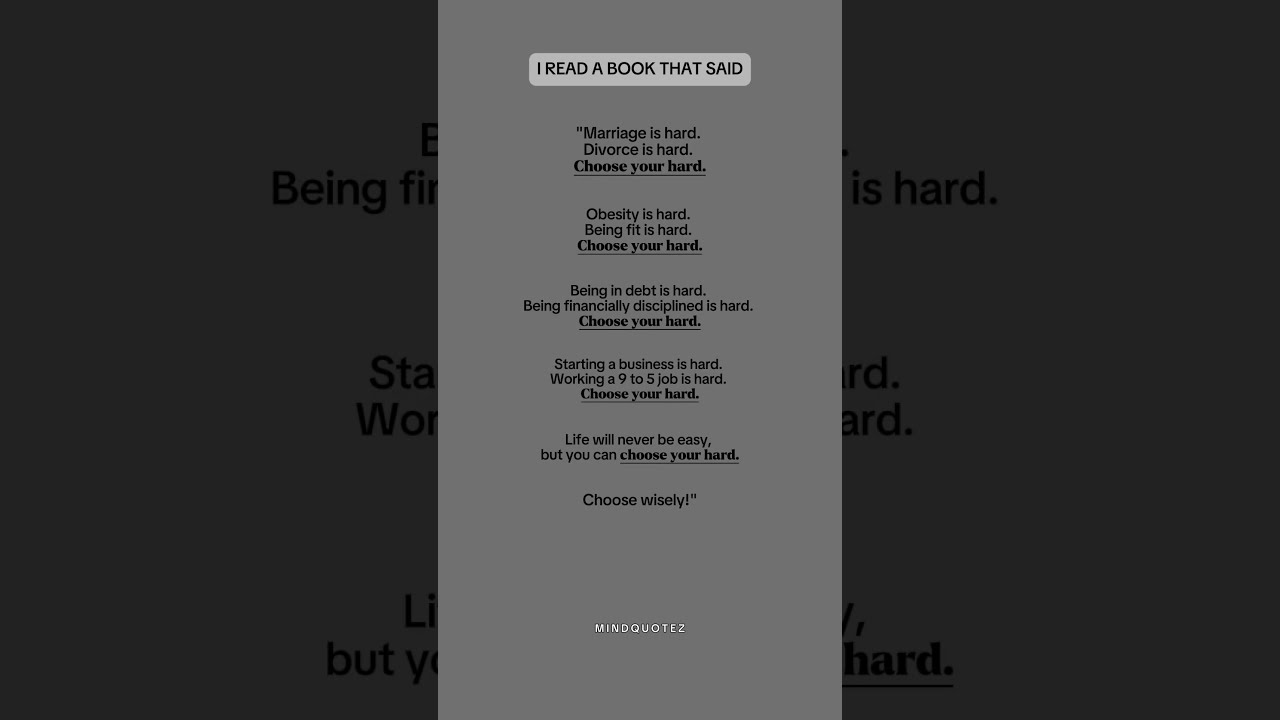 I Read A Book That Said 