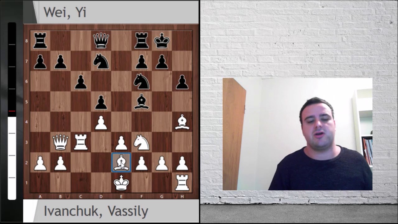 Ivanchuk vs Wei Yi:  Una jugada antes y ¿quizás uno de los remates más bellos de la historia?