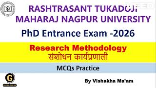 RTMNU PhD Entrance Test (PET) 2026 | Most Important Questions  | Research Methodology  | Lec 2
