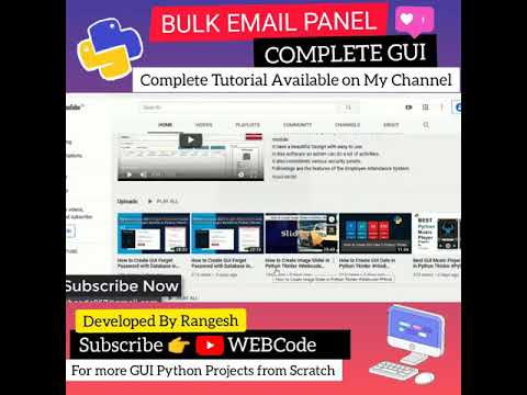 🎯Subscribe @webcode867  For More Python Project | Send Bulk Emails 📧 in One Click 🔥🔥