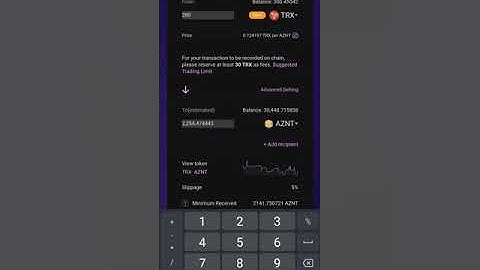 How to Swap/Buy AZNT in Tronlink Pro /Sunswap