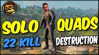 Can Siimssyy Solo Quad?! Yes He Can! 22 Kill Solo Quads Win On COD Blackout!