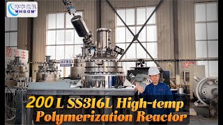 200L Stainless Steel SS316L High Temperature Polymerization Reactor Made by Factory Supplier WHGCM