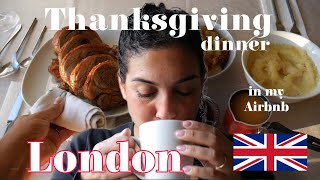 VLOG - I made a full Thanksgiving dinner in my London Airbnb.