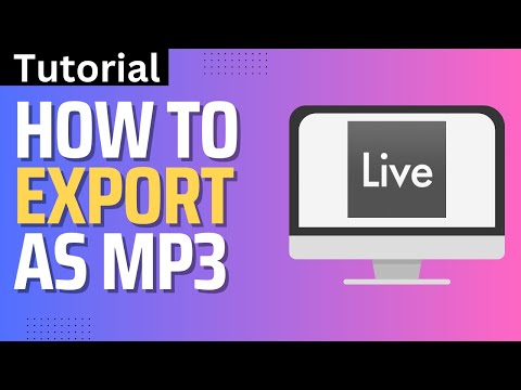 How To Export MP3 in Ableton Live (Step By Step)