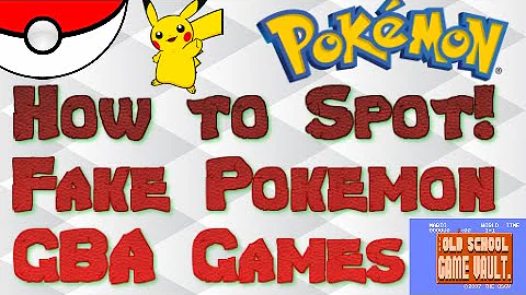 Fake Pokemon Game Boy Advance Games - How to Tell Real from Counterfeit