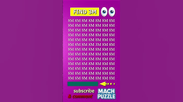 Find 3M where? | Brain Teaser IQ Test #shorts #different #puzzles #opticalillusion #quiz