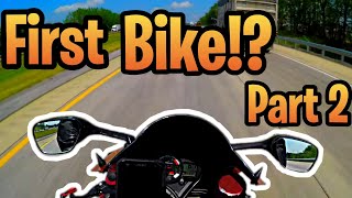 How to ride a 600cc motorcycle as your First Bike! (Suzuki gsxr 600) pt. 2 Highway riding!