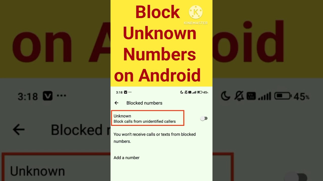 how to block unknown numbers on Android | how to stop unknown numbers on Android phone 