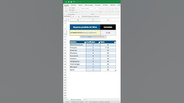 Comment calculer une moyenne pondérée dans Excel ? Utilisez la fonction SOMMEPROD !