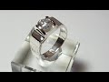 MAKING OF SILVER RING WITH ZIRCON STONE | HANDMADE