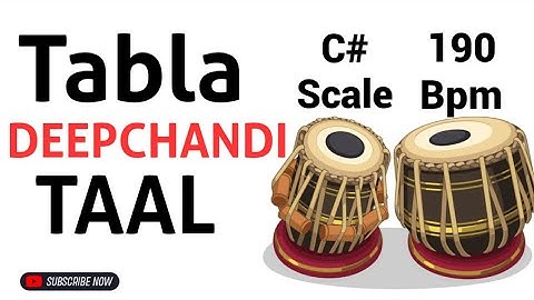 Deepchandi Taal Tabla Loop|14 matra|C#|190 Bpm|#muzzico