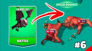 Dino io 3D : Merge Dinosaur game in MAX LEVEL ⭐ Merge Simulator Battles ( PART - 6 ) LCQ