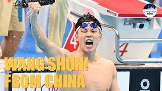 ️ First new champ since Michael Phelps! China's Wang Shun clinches 200m medley gold in Tokyo