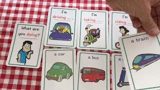 Card Game | I'm Taking ... | Transportation | 19 | English Speaking Practice | ESL | EFL | ELL