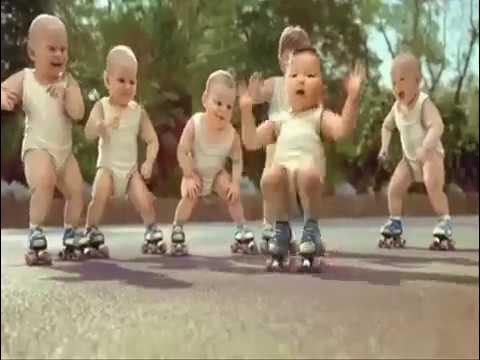 Babies dance for dj song