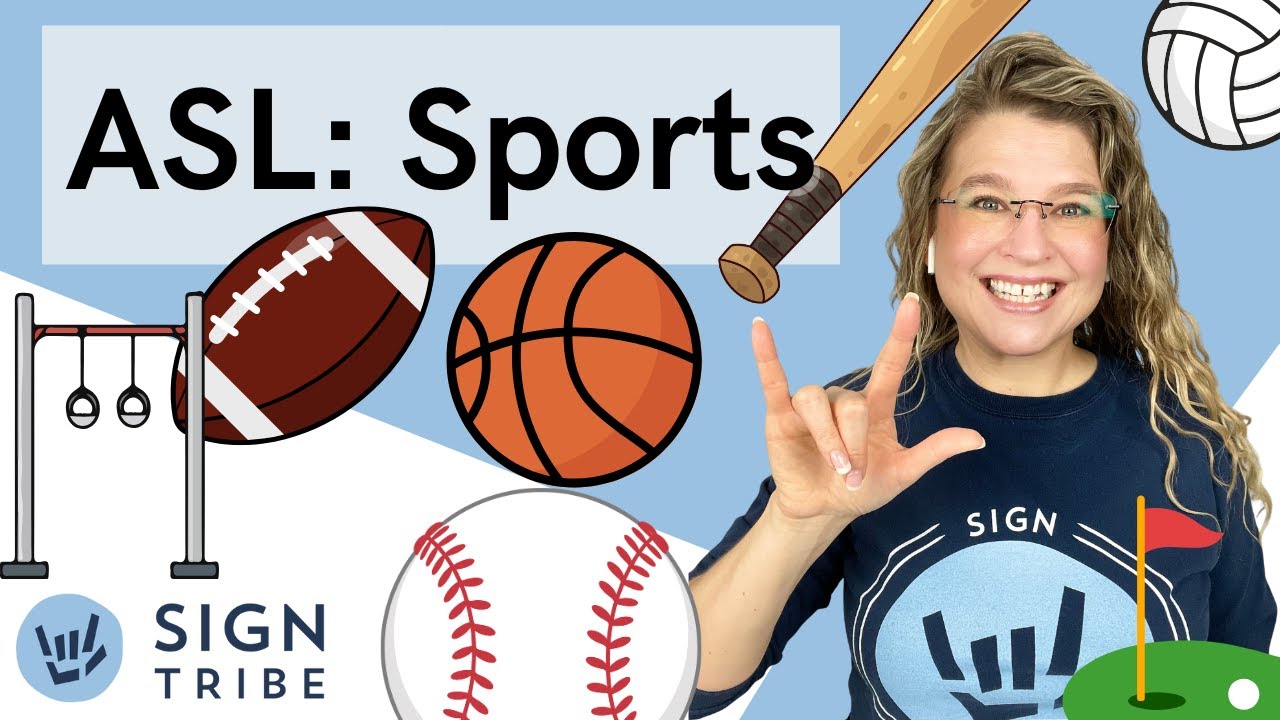 Спорт на ASL: баскетбол, футбол, гимнастика, гольф, бейсбол | Sign Tribe Academy