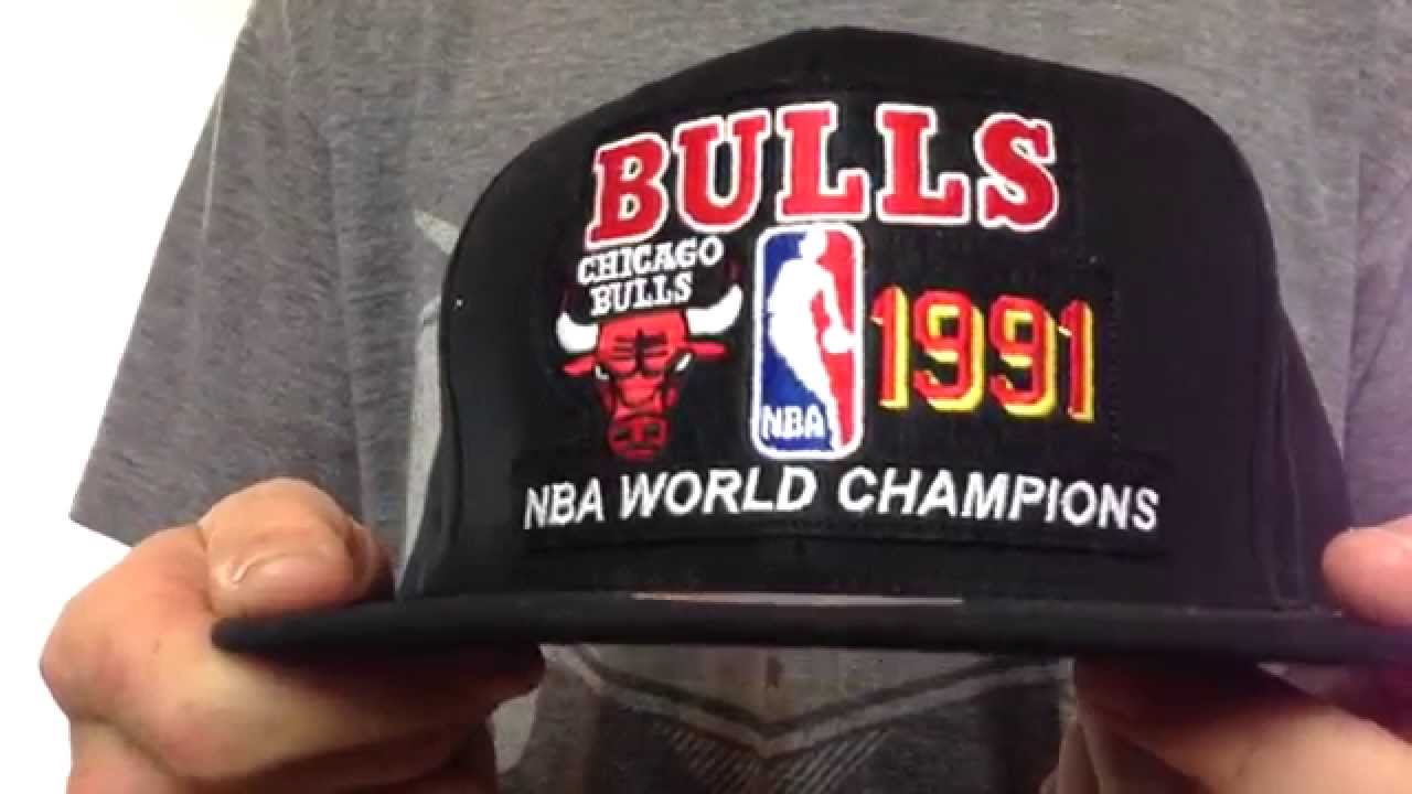 1991 chicago bulls championship hat