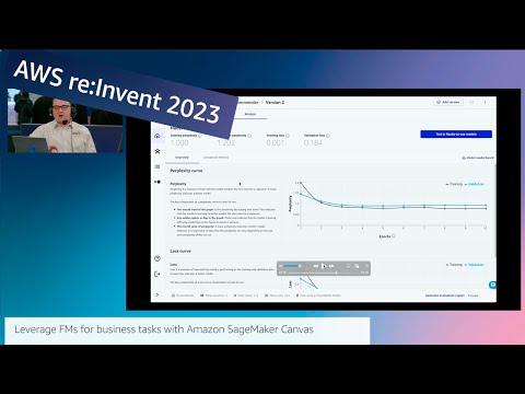 AWS re:Invent 2023 - AWS OnAir Leverage FMs for business tasks with Amazon SageMaker Canvas Episode cover