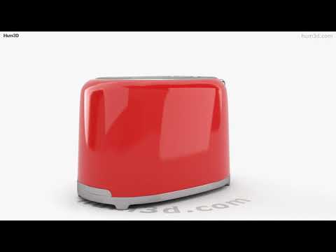 Contemporary Glass Toaster, 3D CAD Model Library