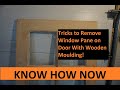 Replace Window Pane on Wooden Door That Has Wood Molding