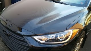 2017 Hyundai Elantra Carbon Fiber Vinyl Wrap by Sulihack 25,767 views 7 years ago 2 minutes, 48 seconds