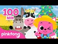 Las mejores canciones de animales de la granja  especial de navidad  pinkfong canciones infantiles