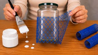 GLASS JAR AND BOTTLE MESH: AN INGENIOUS RECYCLING PROJECT.
